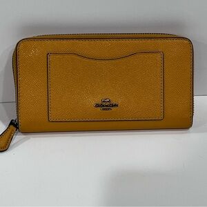 Coach Mustard Leather Wallet - Great Used Condition